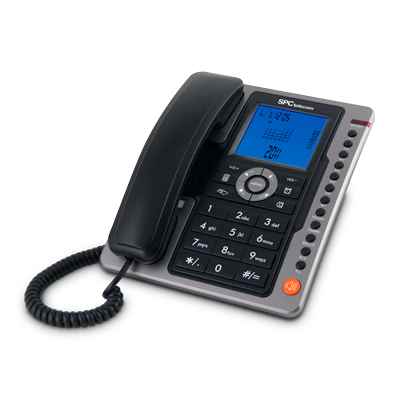 Spc 3604n Telefono Sobremmural 7m Id Lcd Negro